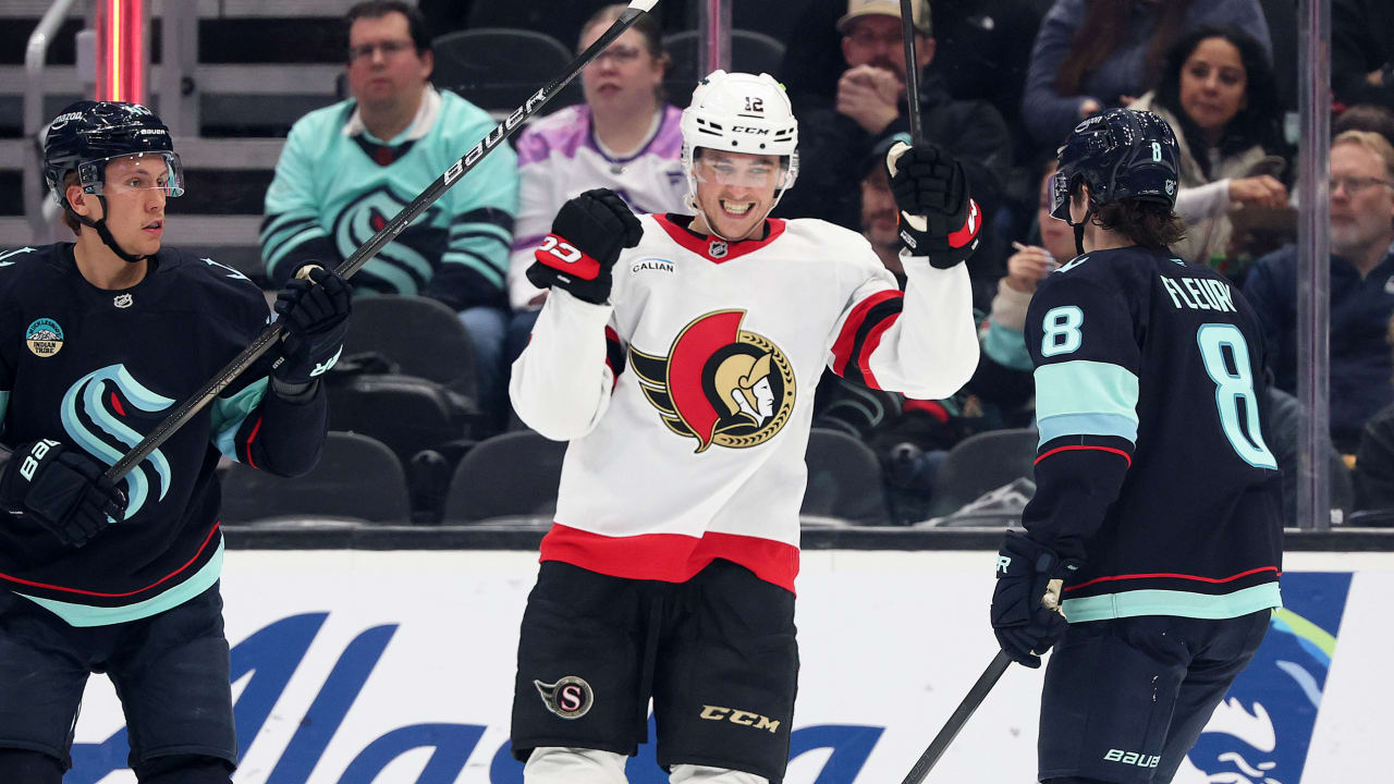 Pinto, Amadio Power Senators to 7-4 Victory Over Seattle Kraken